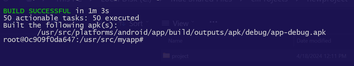 Docker Build Successful